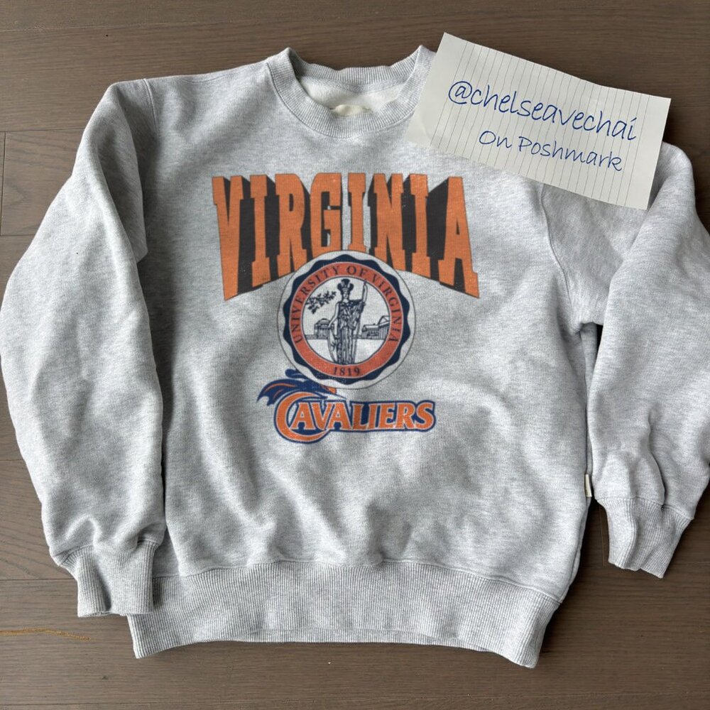 Vintage 90s Virginia Cavaliers Football Sweatshirt, University of Virginia Shirt